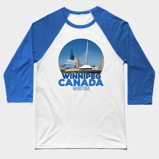 Esplanade Riel Winnipeg Canada Baseball T-Shirt by DiegoCarvalho